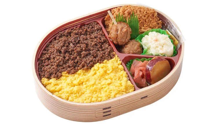 黒豚そぼろの二色弁当