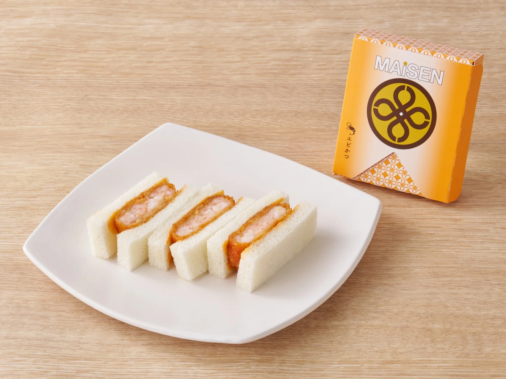エビかつサンド(3切)