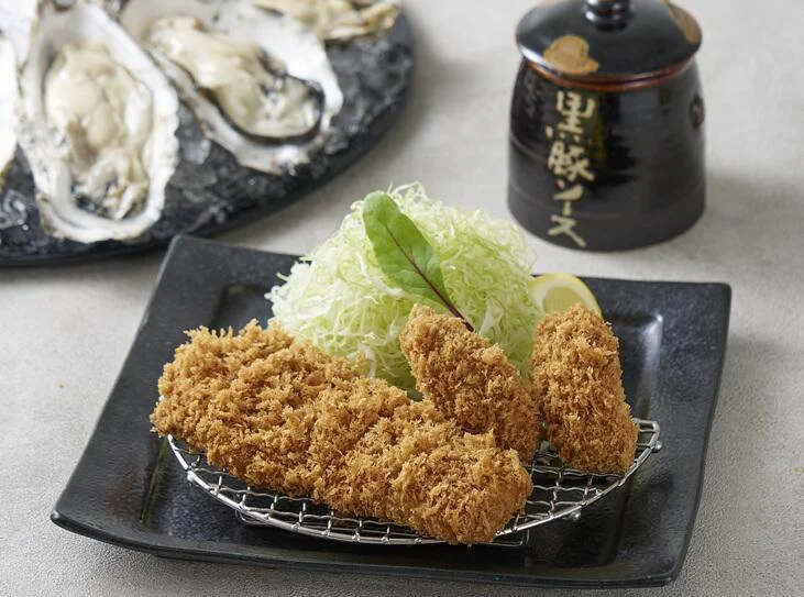 黒豚とんかつと秋の海鮮ミックスフライ膳