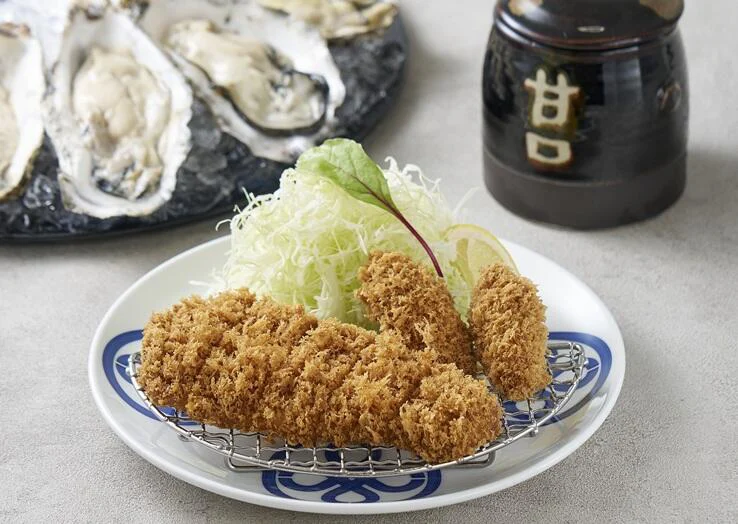 茶美豚とんかつと秋の海鮮ミックスフライ膳