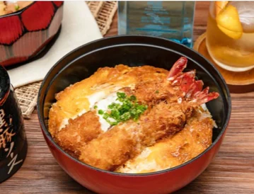 エビかつ丼セット　Prawn Katsu Don Set