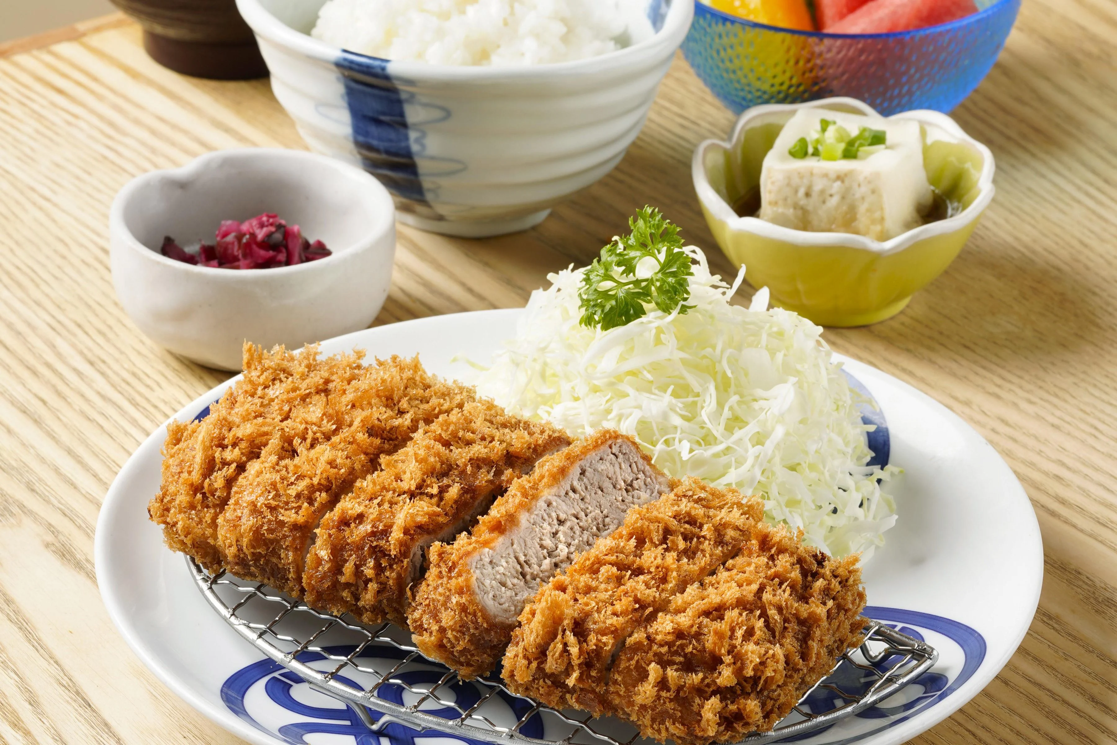 大ヒレかつセット　Jumbo Tenderloin Katsu Set